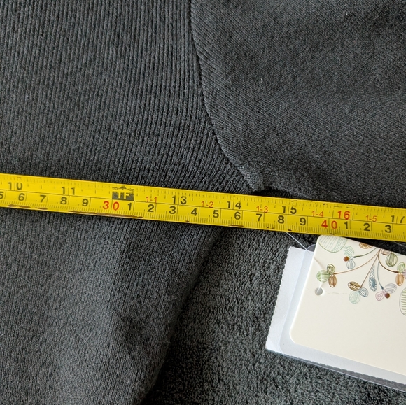 NWT Rhinestone Fringe Cropped Black Sweater Night Out Baddie Going Out Top M - Picture 7 of 11